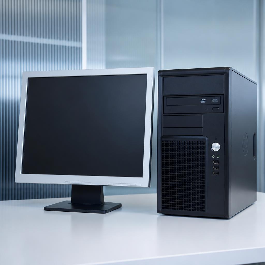 Desktop-Computer mit Monitor